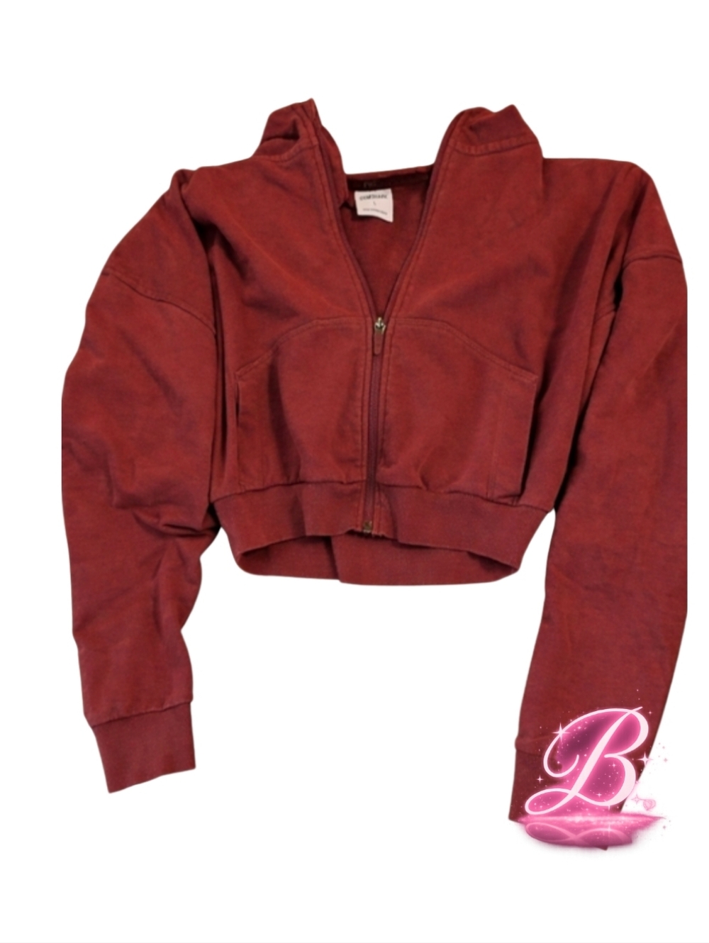 Gymshark Cropped Jacket - Mauve - Large - EUC
